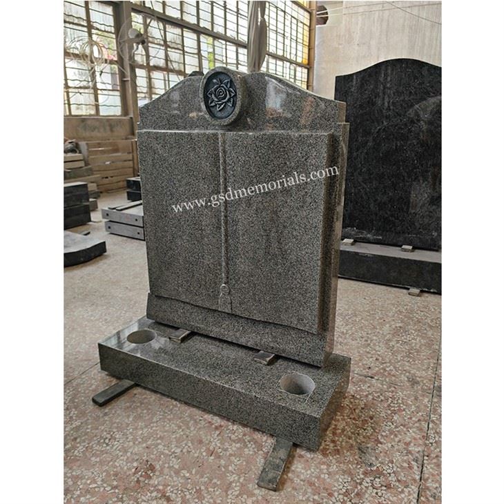 Book with Rose Headstone