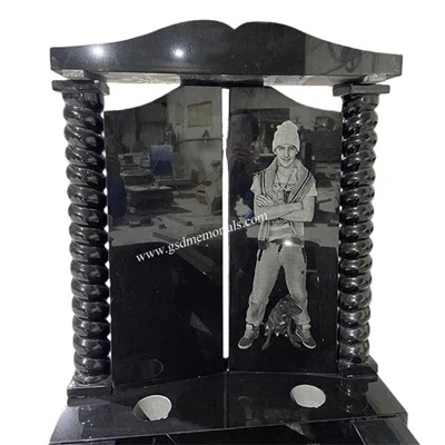 Baldachin, Grabstein, Mit, Radierung, Man